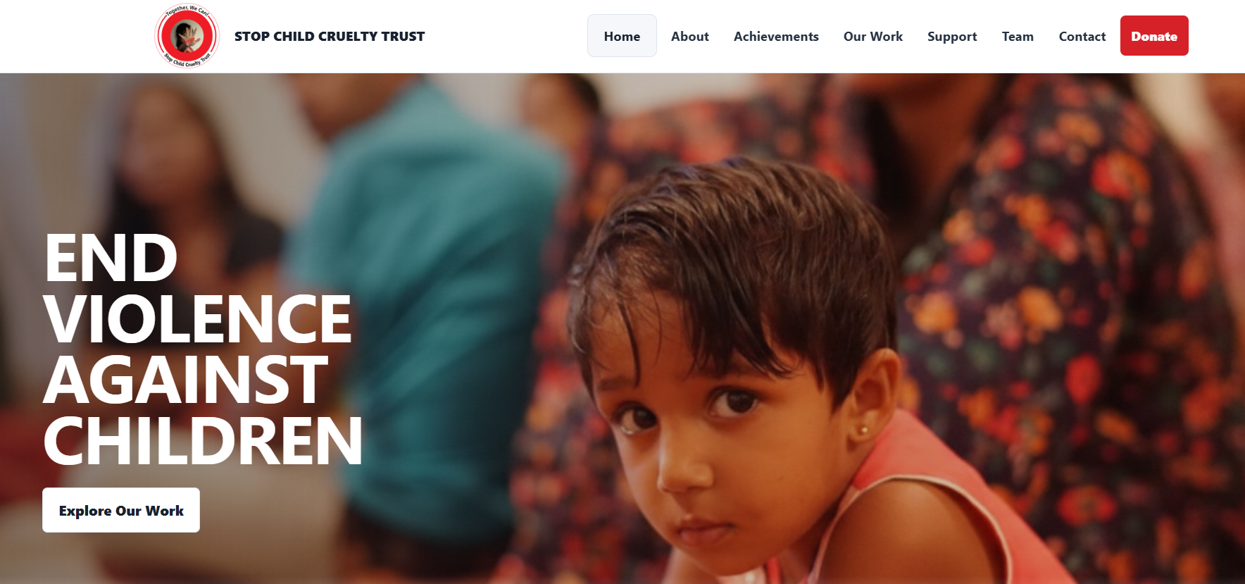 Stop Child Cruelty Trust website preview